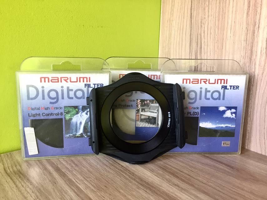 Лот фільтрів Marumi 67 mm:Lens Protect/Light Control-8/ Circular PL(D)