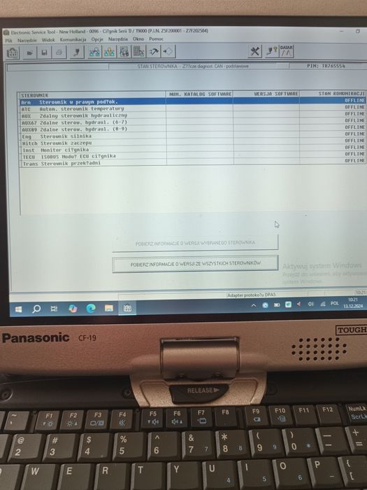 Panasonic CF-19 pancerny