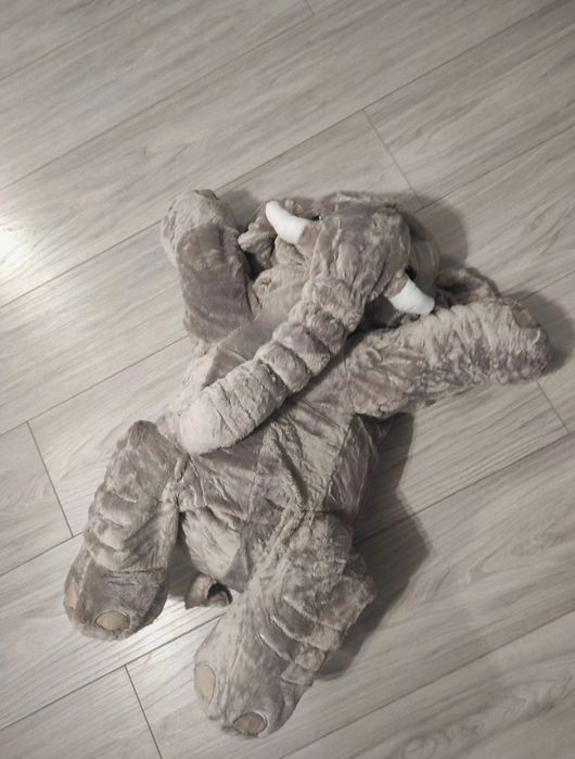 Duża maskotka poduszka słoń przytulanka 60cm