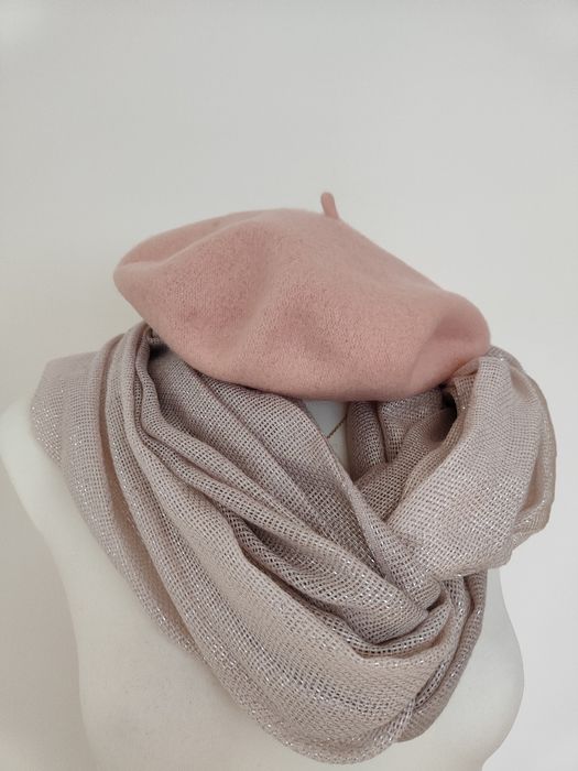 Beret damski, wełniany