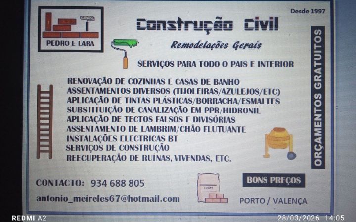 Remodelações apartamentos/ obras