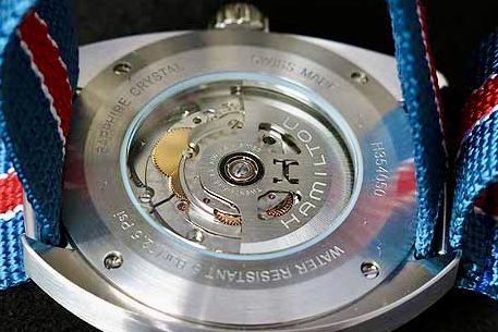 Relógio Hamilton Pan Europ - Azul - Full Set