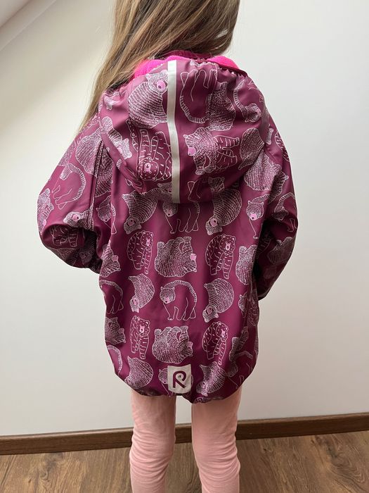 Reima kurtka polarowa gumowana softshell dziewczęca 116-122 na wiosnę