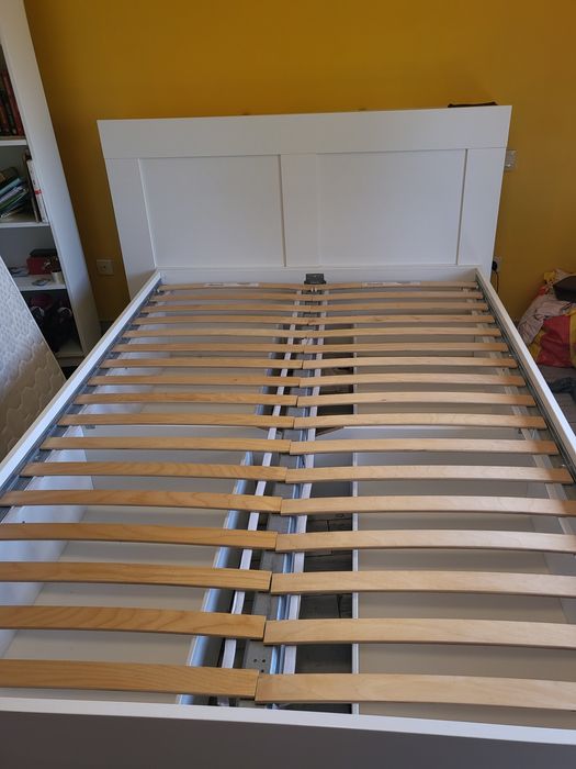 Cama Casal Ikea + Oferta da Cabeceira e Colchão