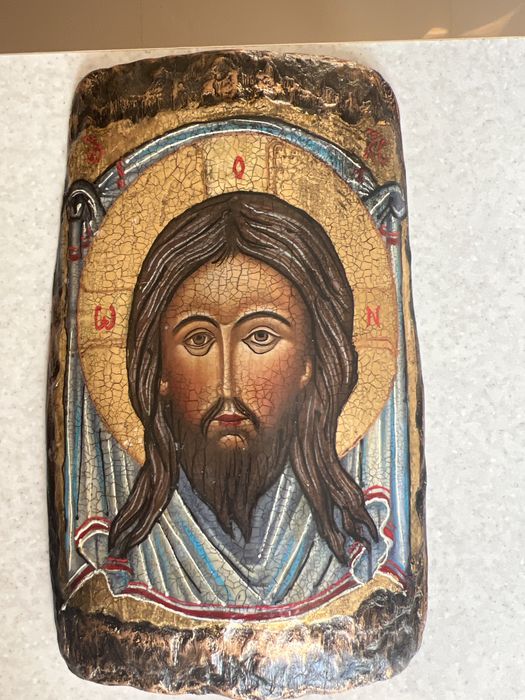 Ikona obraz na drewnie