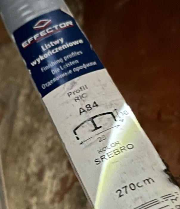 Profil dekoracyjny 4m- EFFECTOR A84, aluminium anodowane
