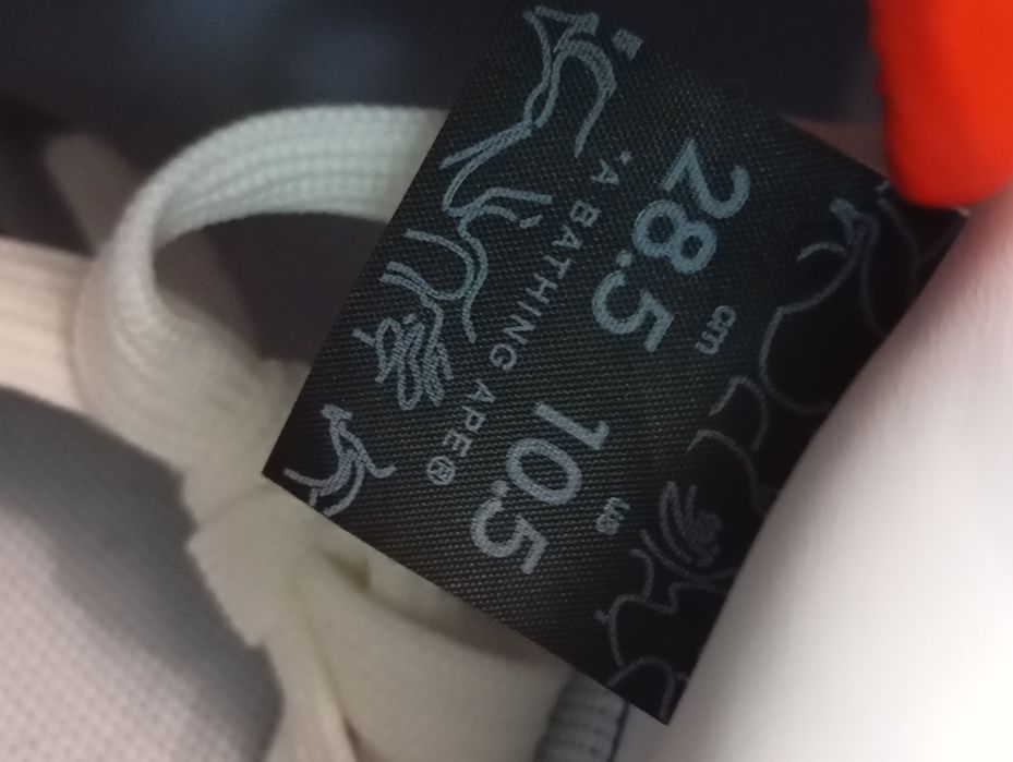 A Bathing Ape Red White Low