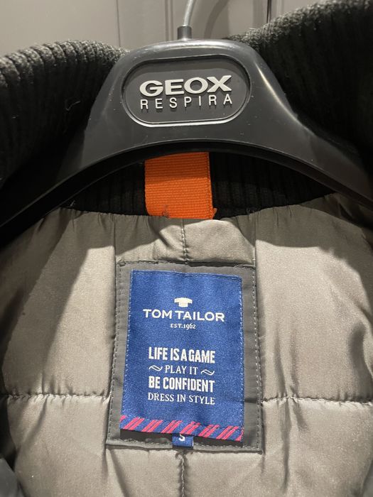 Tom Tailor kurtka zimowa S meska grafitowa