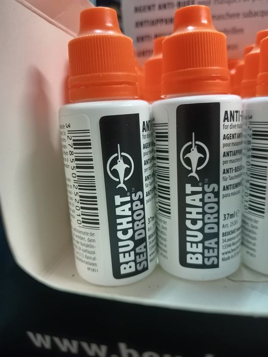 Płyn przeciw parkowaniu masek do nurkowania