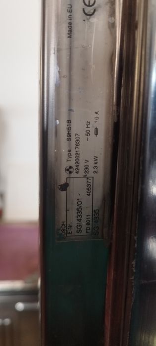 Maquina lavar loiça Bosh S9H51B para peças