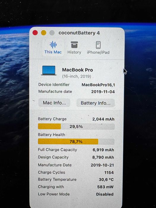 MacBook Pro 16" 2019 — 16GB RAM | 512GB SSD