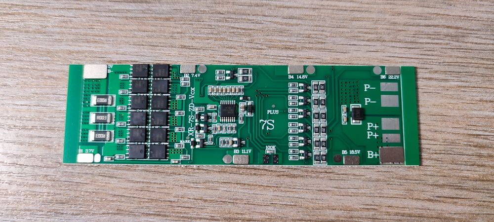 Плата BMS 7S 29.4 В 30A, BMS 6S 40A  для Li Ion с балансировкой,