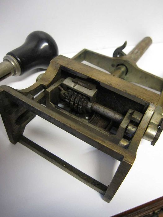 conjunto de 3 antigos carimbos numeradores