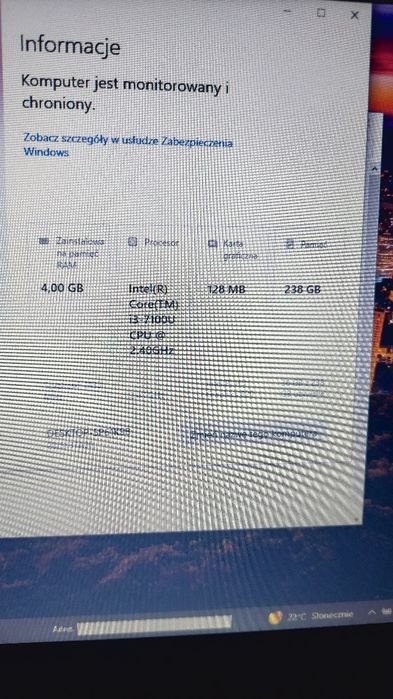 Laptop Lenovo L470-I3-7gen.
