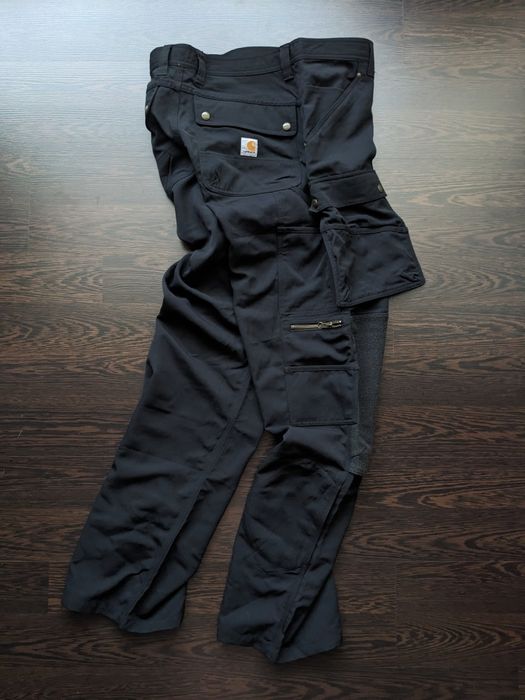 Чоловічі робочі карго штани Carhartt чорні розмір 30х34