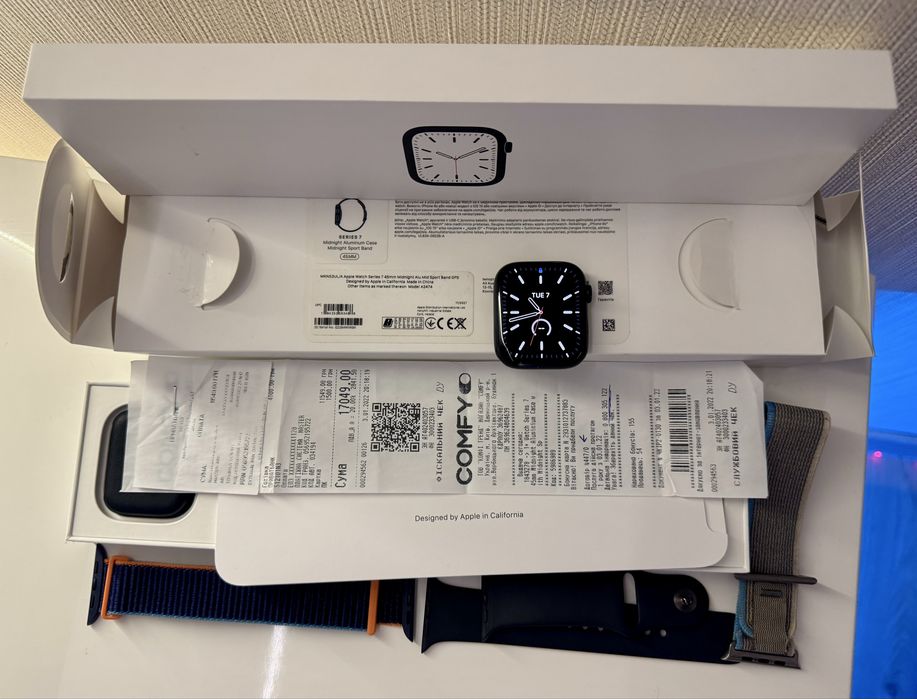 Apple Watch Series 7 45 mm Midnight Aluminium Case (офіційний)