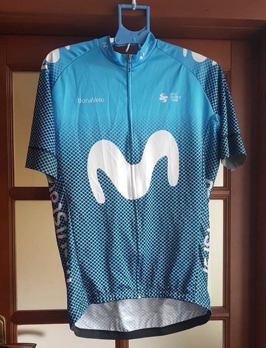 koszulka kolarska rowerowa męska XXL Movistar