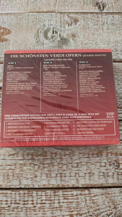 Die Schonsten Verdi Opern. Opera Verdiego. 3 cd. Nowe