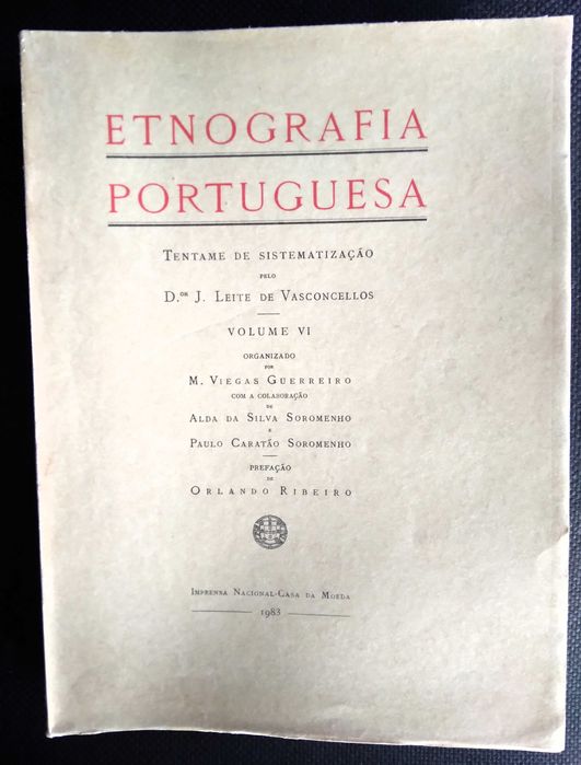 Etnografia Portuguesa - José Leite de Vasconcelos