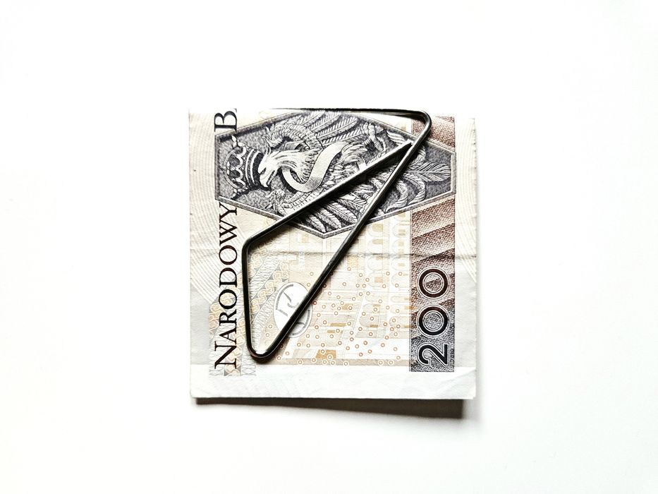 Klips spinka na banknoty karty 2 szt