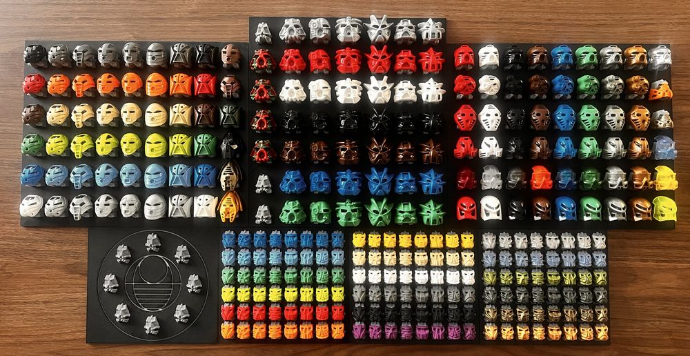 Lego Bionicle maski Kanohi Toa Turaga Nuva krana