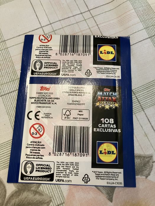Cromos Euro2024 novos Selados!