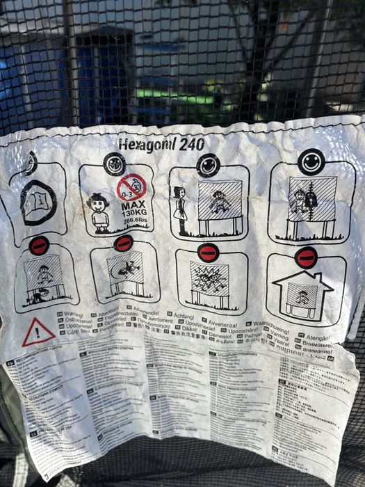 Trampolim hexagonal 240