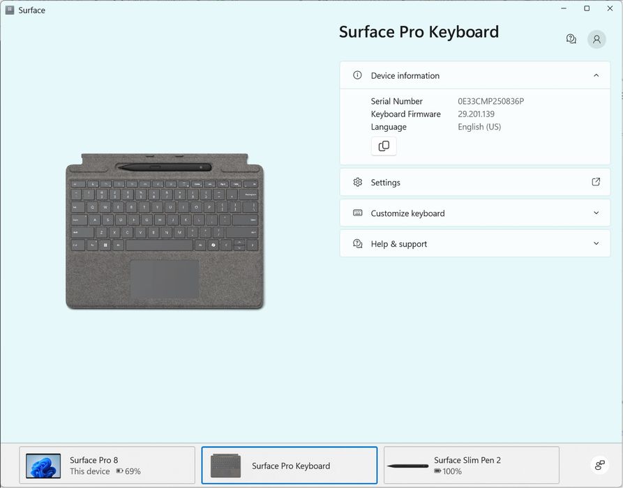 Комплект Клавиатура Surface Pro Keyboard + Стилус Surface Slim Pen 2 | Идеал