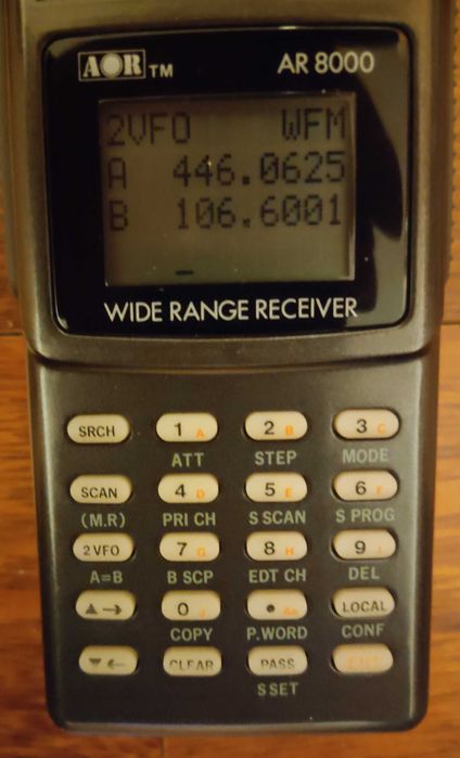 AOR AR-8000 skaner szerokopasmowy MADE IN JAPAN odbiornik.