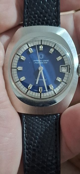 Relogio universal geneve paulo roter caixa aco aco coroa rosca