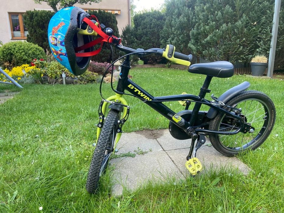 Rower dziecięcy btwin dark hero 500 Decathlon + kask gratis