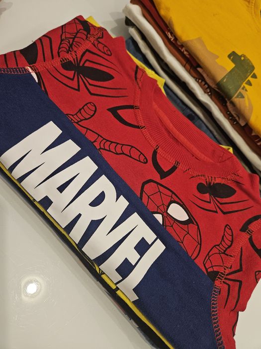 Zestaw 10 bluzek z długim rękawem dla chłopca r.98