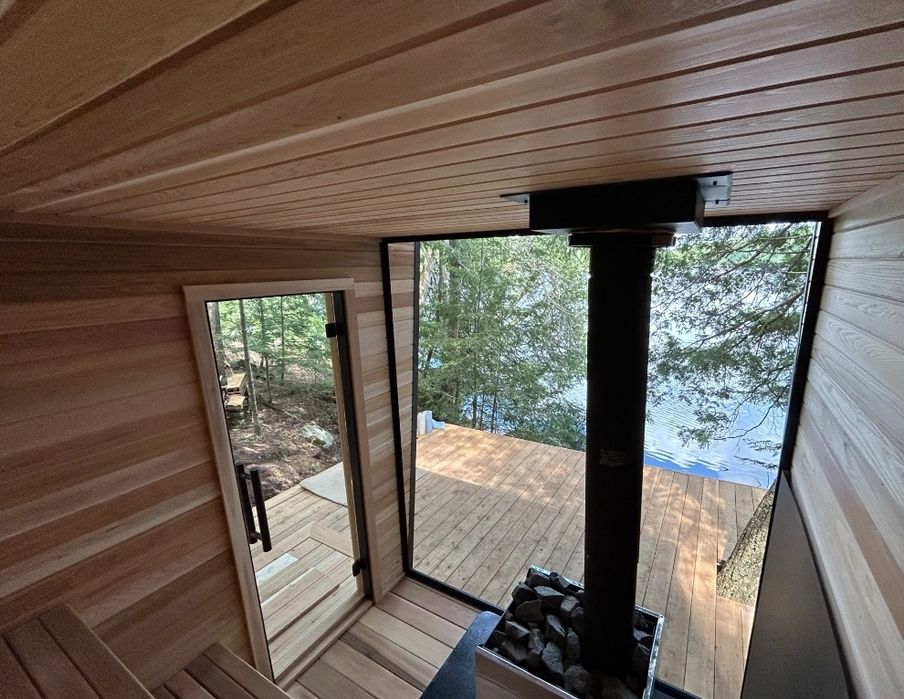 Sauna ogrodowa premium  2,3x3,2m Panorama Piec JBL  raty Leasing