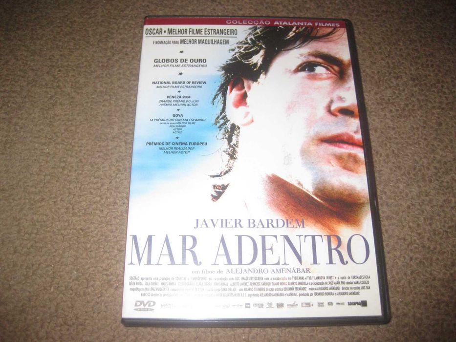 DVD "Mar Adentro" com Javier Bardem