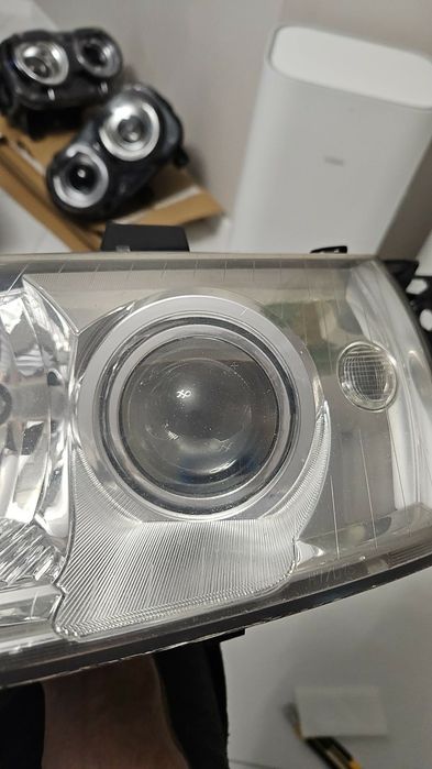 Saab 9-5 modyfikacja konwersja lamp reflektorów BiLed BI-LED