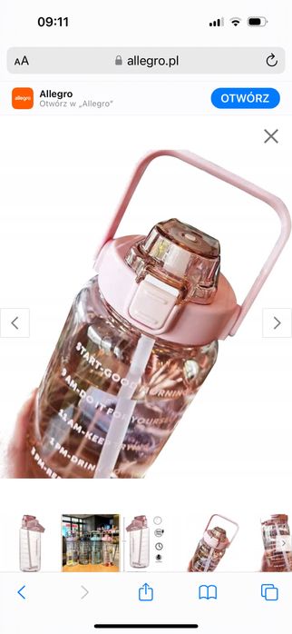 Bidon 2000 ml nowy różowy