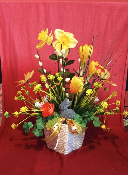 stroik na stół - bazie, motylek i króliczek