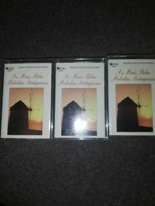 Três cassetes música portuguesa - raro e antigo