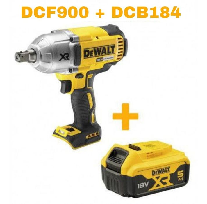 Гайковерт 1396Нм DeWalt dcf900 + dcb184 (Батерея 5а/г)