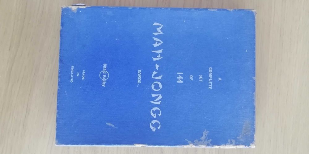 Jogo Mah-Jongg cartas antigo