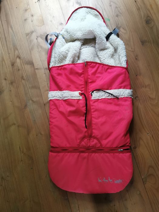 Spiworek do wózka, sanek wełna, duży