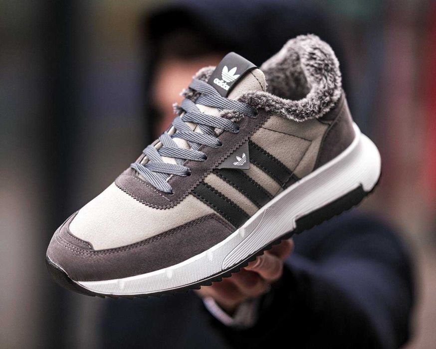 Чоловічі зимові на хутрі Кросівки Adidas Winter Адідас