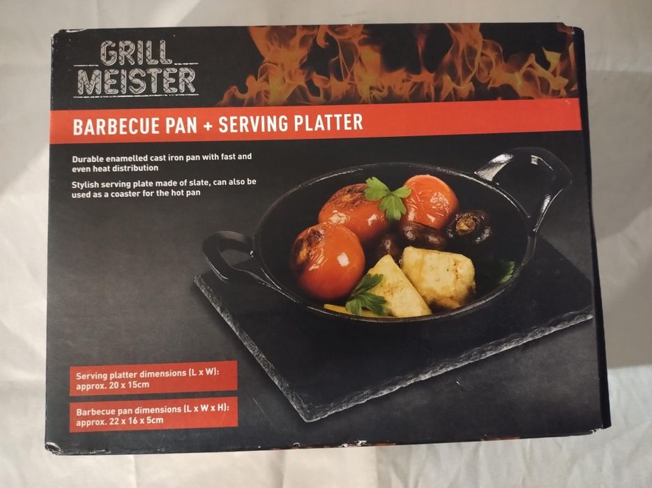 Patelnia do grillowania + płyta do serwowania Grill Meister