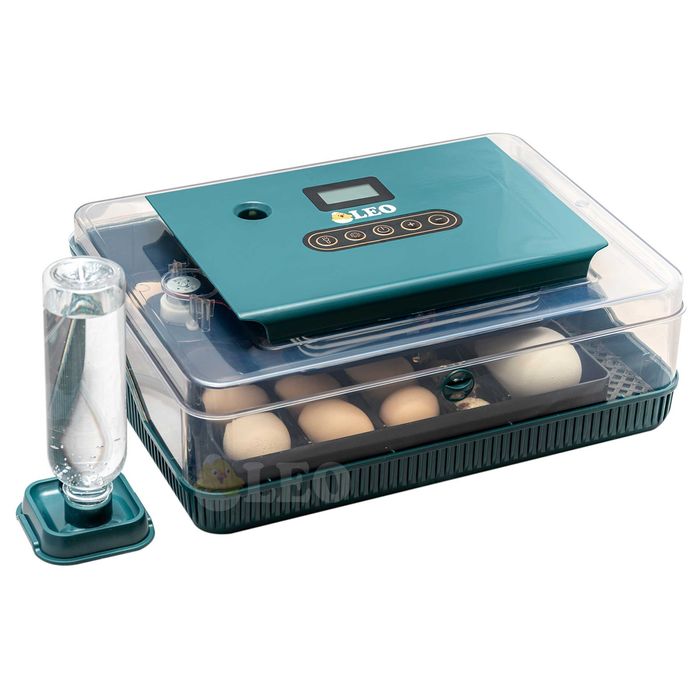 AUTOMATYCZNY inkubator na 25 jaj KLUJNIK wylęgarka na jaja KURZE KACZE GĘSIE PRZEPIÓRCZE z butelką