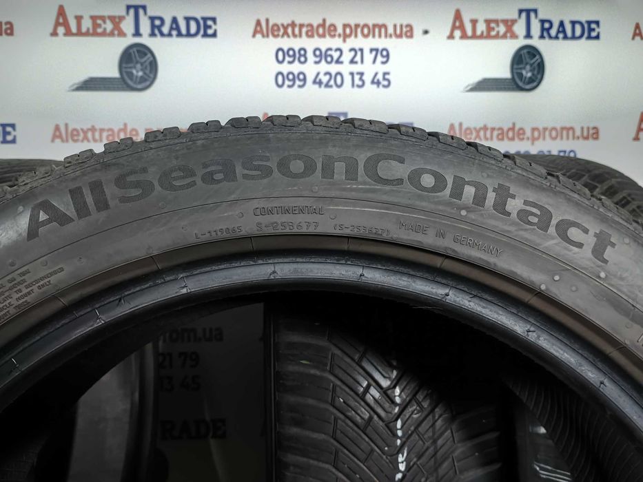 4 шт. 215/50 R18 Continental AllSeason Contact шини вживані, протектор 6,5 мм