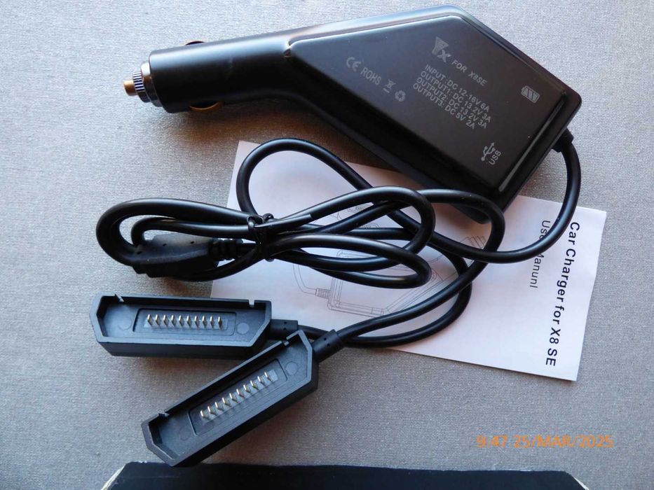 Carregador isqueiro auto,2 bateria drone Xiaomi Fimi X8SE. Ler anuncio