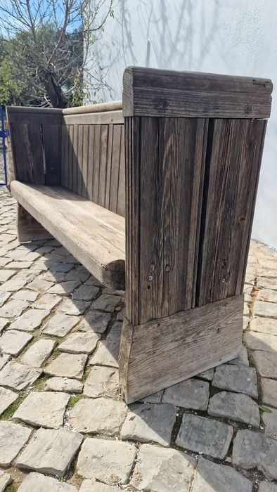 Banco de igreja gótico gregoriano inglês gothic georgian church bench