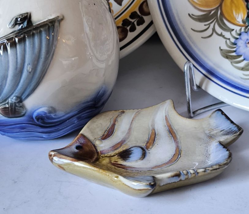 Popielniczka piękna stara ceramika