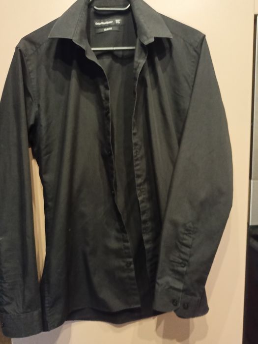Czarna koszula, slim fit