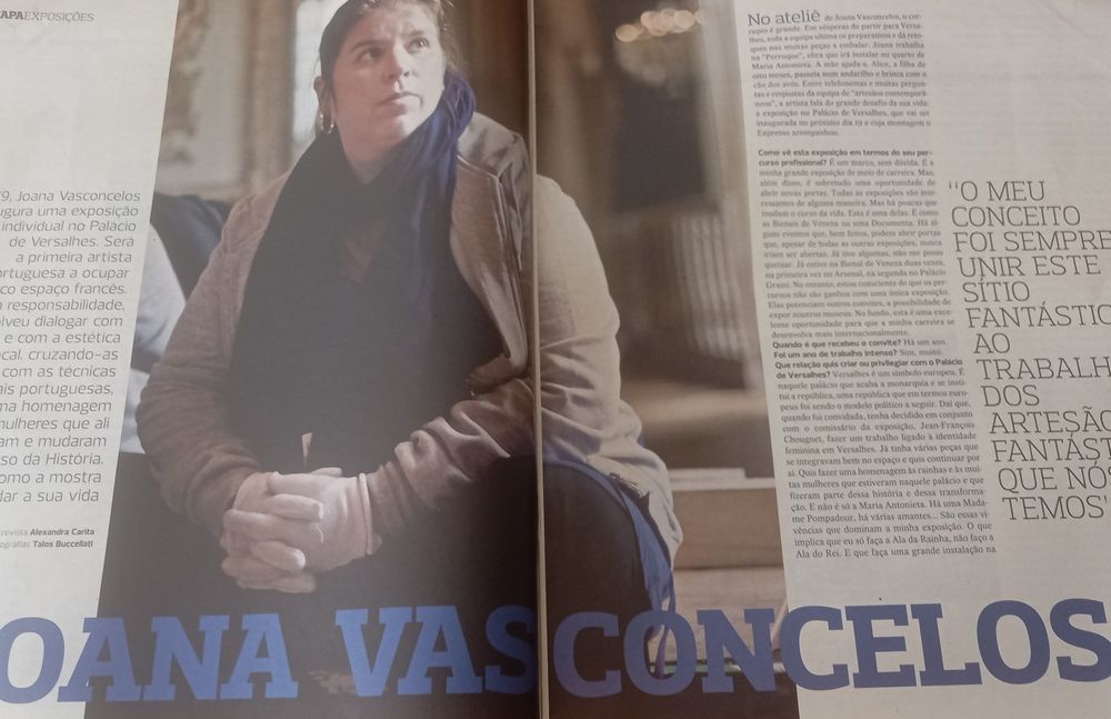 Joana Vasconcelos 2012 em capa de revista